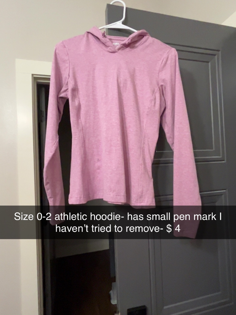 Kids Pink Athletic Hoodie Top